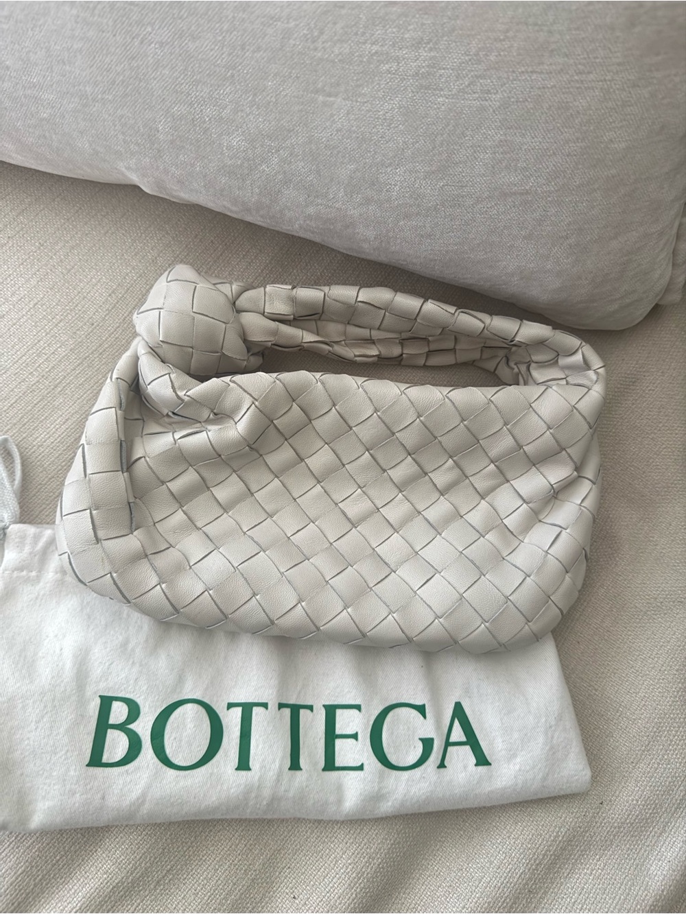 Intrecciato Mini Jodie — White